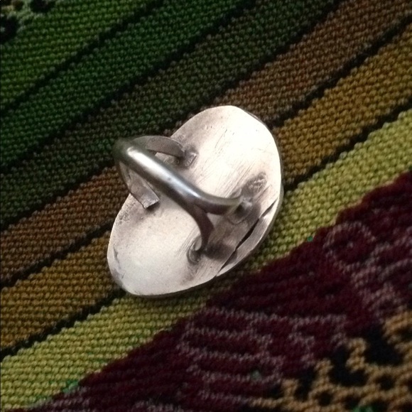 1970s vintage turquoise Navajo pinky ring - Picture 4 of 5